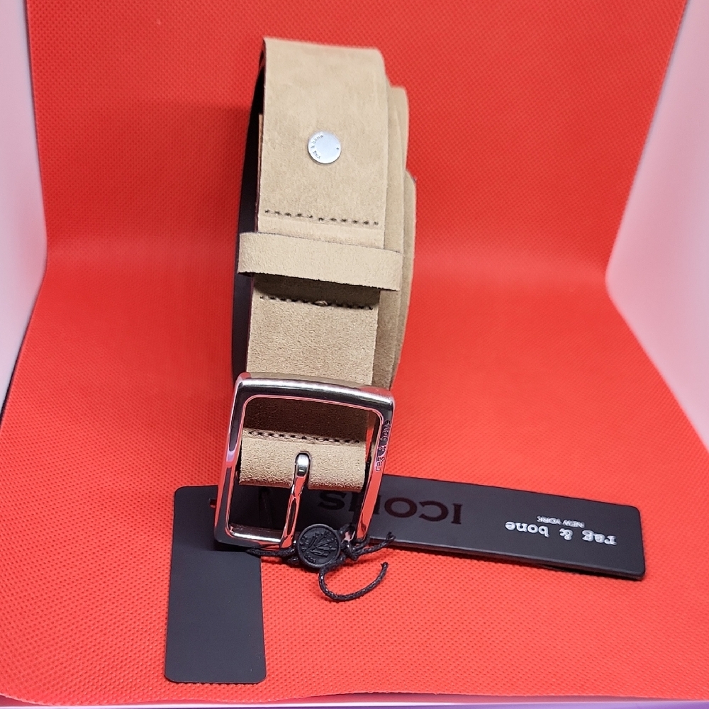 SOLD!! Rag & Bone Beige Suede Women/Men's Belt. #19